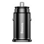 Baseus Square smart car charger 2x USB QC3.0 Quick Charge 3.0 SCP AFC 30W black (CCALL-DS01), Baseus 6953156284180 6953156284180