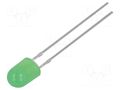 LED; green; oval; 5.1x4.3mm; 750÷1120mcd; 100/40°; Front: convex OPTOSUPPLY OSG5DA5HA4B-KL
