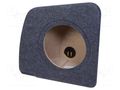 Car loudspeaker enclosure; MDF; grey melange; 250mm; Audi; 15l BASSER OBGL.AUDI.12