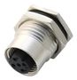 SENSOR CONN, M12, RCPT, 4POS, PCB MSDS-04PFFP-SF8001