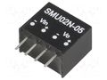 Converter: DC/DC; 2W; Uin: 21.6÷26.4VDC; Uout: 5VDC; Iout: 80÷400mA MEAN WELL SMU02N-05