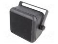 Car loudspeaker enclosure; plastic; black; 100mm PER.PIC. BOX0004