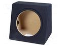 Car loudspeaker enclosure; MDF; black; 250mm; Grooving: 272mm BASSER OB.MDF.02.BK