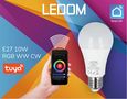 LED bulb E27 230V A60 10W RGB + CCT, Wi-Fi, TUYA, LEDOM 470676