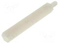 Screwed spacer sleeve; hexagonal; polyamide; M3; M3; 35mm FIX&FASTEN TP-35