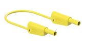 STACK 4MM BANANA PLUG-PLUG, YEL, 32A, 1M 66.2017-10024
