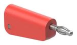 BANANA TEST CONN, PLUG, 19A, RED, CABLE 64.1040-22