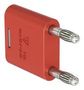 BANANA TEST CONN, PLUG, 32A, RED, CABLE 64.4010-22