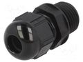 Cable gland; with long thread; M16; 1.5; IP68; polyamide; black LAPP ST-ISO-M16-R9005