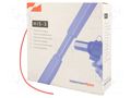 Heat shrink sleeve; glueless; 3: 1; 1.5mm; L: 10m; red; -55÷135°C HELLERMANNTYTON HIS-3-1.5/0.5-RD