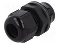 Cable gland; IP68; polyamide; black; push-in; Ømount.hole: 20.3mm LAPP CLICK-M20-RAL9005