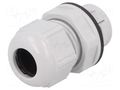 Cable gland; IP68; polyamide; light grey; push-in; SKINTOP® LAPP CLICK-M20-RAL7035