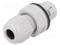 Cable gland; IP68; polyamide; light grey; push-in; SKINTOP® LAPP CLICK-M12-RAL7035