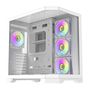 Darflash FT418 PRO computer case + 7 aRGB fans (white), Darkflash FT418 PRO White