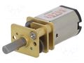 Motor: DC; with gearbox; HPCB 6V; 6VDC; 1.5A; Shaft: D spring; 30: 1 POLOLU POLOLU-3072