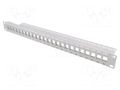 Patch panel; patch panel; Keystone; rack; grey; Height: 1U LOGILINK LOG-NK4044