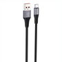 Foneng X112 USB-A to USB-C cable, 3A, 1m (black), Foneng X112 Type-C