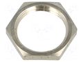 Nut; PG9; brass; 18mm; Thread: PG; Plating: nickel BM GROUP BM2697