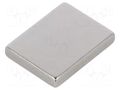 Magnet: permanent; neodymium; 15N; H: 2.5mm; W: 12.5mm; L: 16mm ELESA+GANTER GN55.4-ND-16-12.5