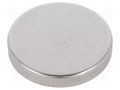 Magnet: permanent; neodymium; 35N; Ø: 18mm; H: 3mm ELESA+GANTER GN55.2-ND-18-3