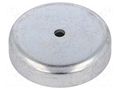 Magnet: permanent; hard ferrite; 680N; Ø: 80mm; H: 22mm; steel ELESA+GANTER GN50.4-HF-100