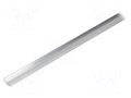 Profiles for LED modules; natural; L: 1m; WIDE24; aluminium TOPMET TOP-WIDE24-1M