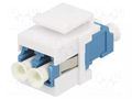 Connector: fiber optic; socket,coupler; LC,both sides; female LOGILINK LOG-NK0030