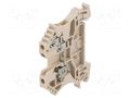 Splice terminal: rail; 24A; 800V; screw terminal; beige; 2.5mm2 WEIDMÜLLER WDU2.5/1.5/ZR