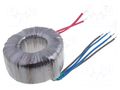 Transformer: toroidal; 300VA; 230VAC; 30V; 30V; 5A; 5A; Leads: cables INDEL TST300W/2X30V
