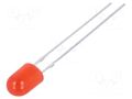 LED; red; oval; 5.1x4.3mm; 2180÷3000mcd; 100/40°; Front: convex OPTOSUPPLY OSR5WA5HA4B-NO