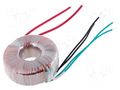 Transformer: toroidal; 80VA; 230VAC; 24V; 24V; 1.66A; 1.66A; Ø: 95mm INDEL TST80W/2X24V