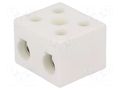 Connector: terminal block; 76A; 450V; hot condition; white matt SIMET SI-CPO-30A-2P