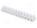 Connector: terminal block; 32A; 400V; screw terminal; white; 4mm2 PAWBOL PE.4032