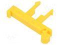 Mounting clamp; for DIN rail mounting,snap fastener; yellow POKÓJ P1-10N