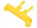 Mounting clamp; for DIN rail mounting,snap fastener; yellow POKÓJ P1-10N