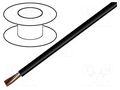 Wire; LiYY; 2x0.14mm2; unshielded; 300V; Cu; stranded; black TECHNOKABEL LIYY-BK-2X0.14