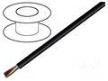Wire; LiYY; 2x0.5mm2; unshielded; 300V; Cu; stranded; black TECHNOKABEL LIYY-BK-2X0.50