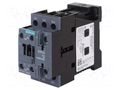Contactor: 3-pole; NO x3; Auxiliary contacts: NO + NC; 24VDC; 12A SIEMENS 3RT2024-1BB40