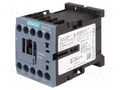 Contactor: 3-pole; NO x3; Auxiliary contacts: NO; 24VAC; 12A; 3RT20 SIEMENS 3RT2017-1AB01