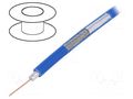 Wire: coaxial; RG59; wire; Cu; PVC; blue; 100m; Øcable: 6.1mm TELESTE RG59-CU-BL