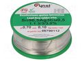 Tin; lead free; Sn96,5Ag3Cu0,5; 700um; 100g; reel; 217÷220°C; 3% CYNEL SAC305-0.7/0.1