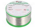 Tin; lead free; Sn96,5Ag3Cu0,5; 250um; 250g; reel; 217÷220°C; 3% CYNEL SAC305-0.25/0.25