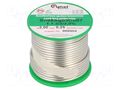 Tin; lead free; Sn99Ag0,3Cu0,7; 2mm; 250g; reel; 216÷227°C; 3% CYNEL SAC0307-2.0/0.25