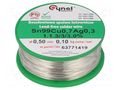 Tin; lead free; Sn99Ag0,3Cu0,7; 500um; 100g; reel; 216÷227°C; 3% CYNEL SAC0307-0.5/0.1