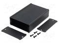Enclosure: with panel; TUF; X: 69mm; Y: 100mm; Z: 28mm; aluminium FISCHER ELEKTRONIK TUF-69-28-100-SA