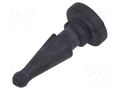 Fastener for fans and protections; Ømount.hole: 5mm; black RICHCO FM-4