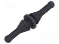 Fastener for fans and protections; Ømount.hole: 5mm; black RICHCO FM-2