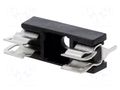 Fuse holder; 5x20mm; 6.3A; Pitch: 22mm; black; 250V ESKA ZH10-G