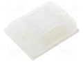 Holder; self-adhesive; polyamide; UL94V-2; natural; FH: 2.2mm HELLERMANNTYTON TY3G1S-NA