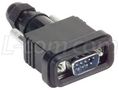 CONNECTOR & BACKSHELL KIT, D SUB, PLUG, 9 POSITION WPDB9P-KIT